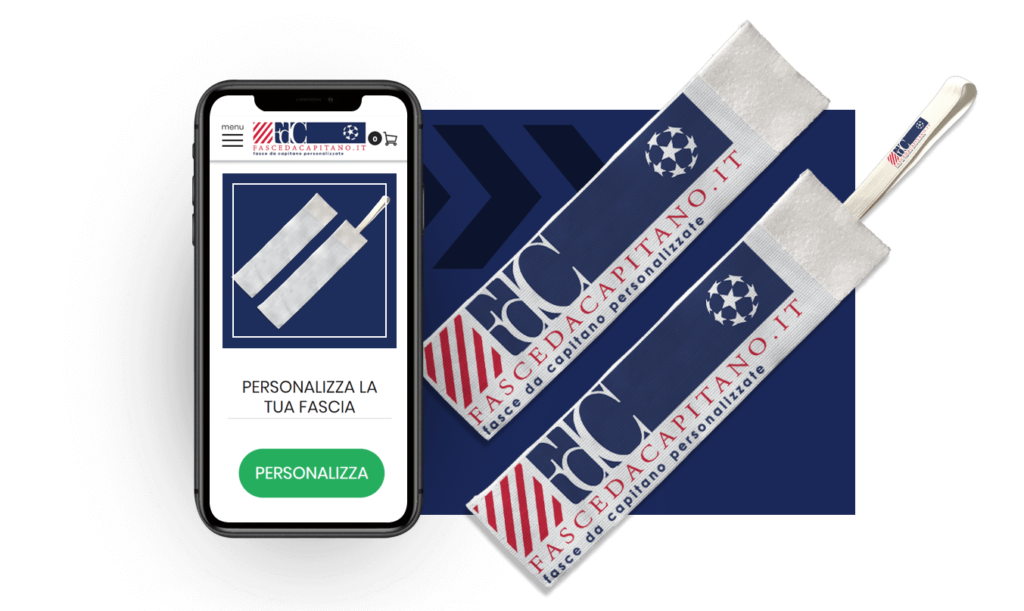 personalizza fascia da capitano con fotografie testi