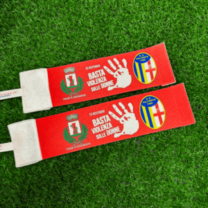 2 fasce taglia M in occasione della partita di calcio contro la violenza delle donne